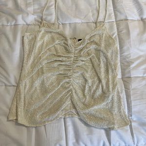 Marina brand white, sequin, extra large top